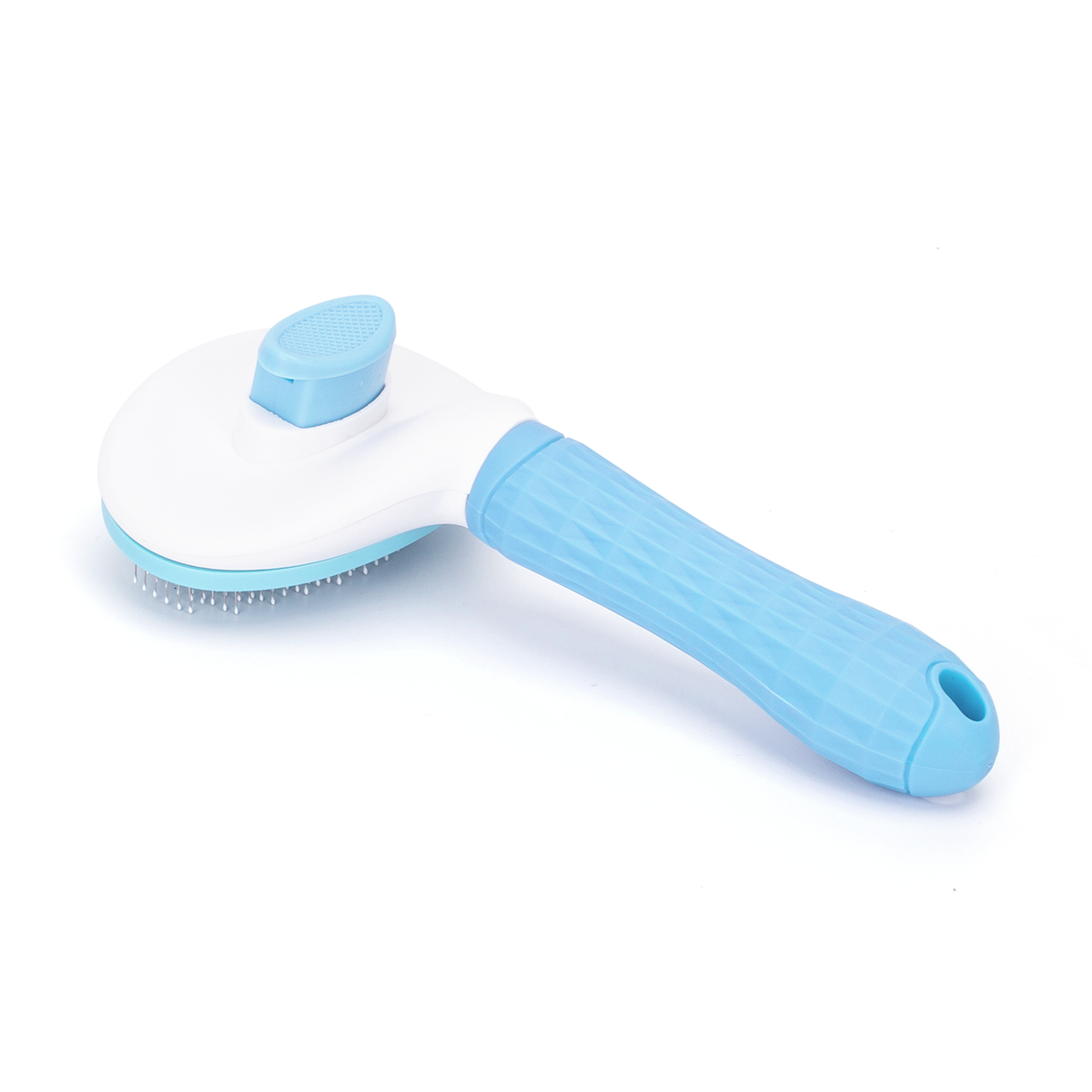 Cepillo de púas finas para perro y gato – Azul