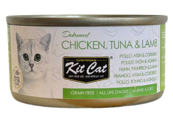 Kit Cat Lata Toppers - Pollo, Atún & Cordero 80g