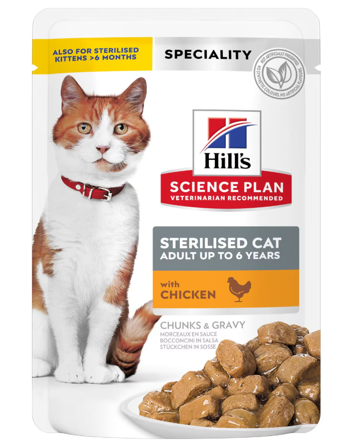 HILL'S SCIENCE PLAN Adult Sterilised pollo (Bolsita 12x85 gr)