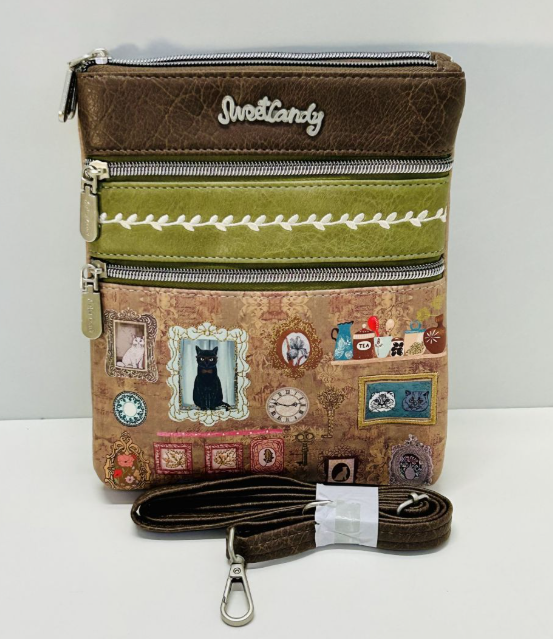Bolso Sweet Candy Edición con ilustraciones exclusivas, color verde (XK-17#)