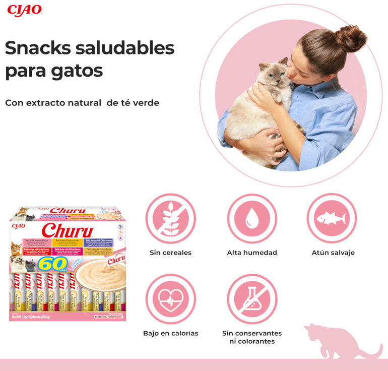 CHURU CAT VARIEDADES DE ATUN (60P)