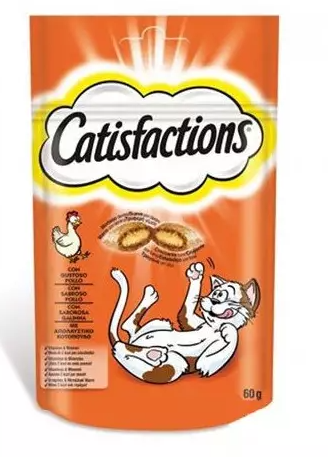 Catisfactions. Premios para gatos sabor pollo