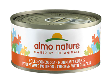ALMO NATURE pollo con calabaza 70 gr (pack de 6)