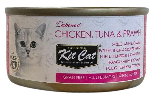 Kit Cat Lata Toppers - Pollo, Atún & Gamba 80g