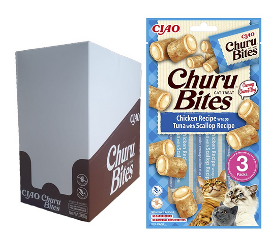 CHURU BITES receta de atún y vieira