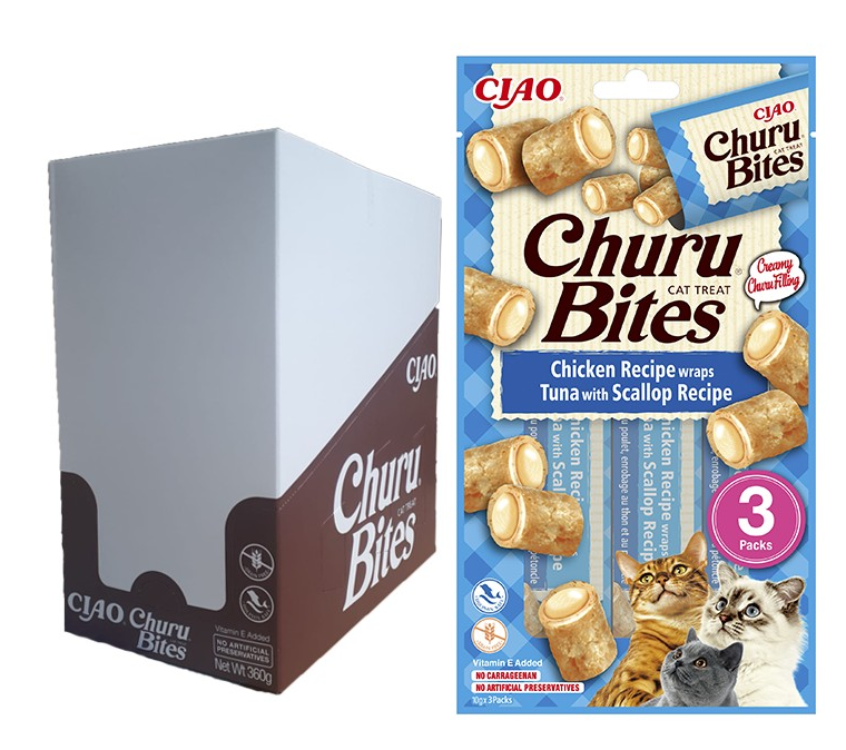 CHURU BITES receta de atún y vieira