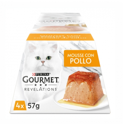 PURINA GOURMET REVELATIONS Mousse con Pollo (4X57 gr)