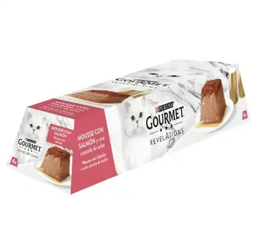 PURINA GOURMET REVELATIONS Mousse con salmón (4X57 gr)