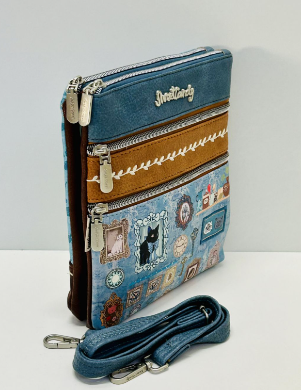 Bolso Sweet Candy Edición con ilustraciones exclusivas, color azul (XK-17#)