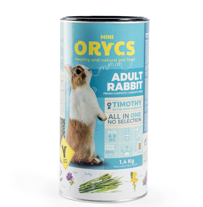 Orycs Adult Rabbit Mini (1,4 kg) – Pienso completo para conejos