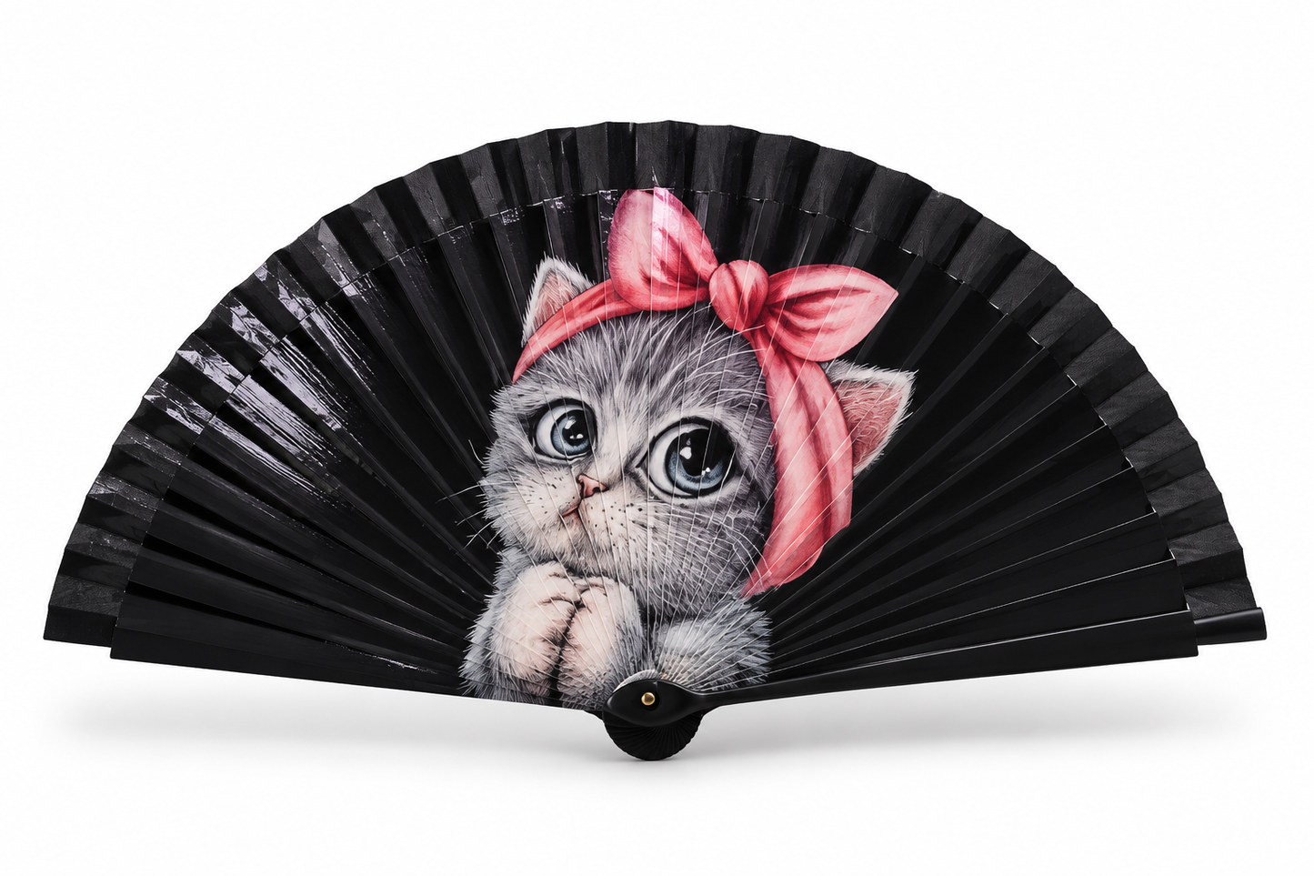 Abanico con diseños de gatos