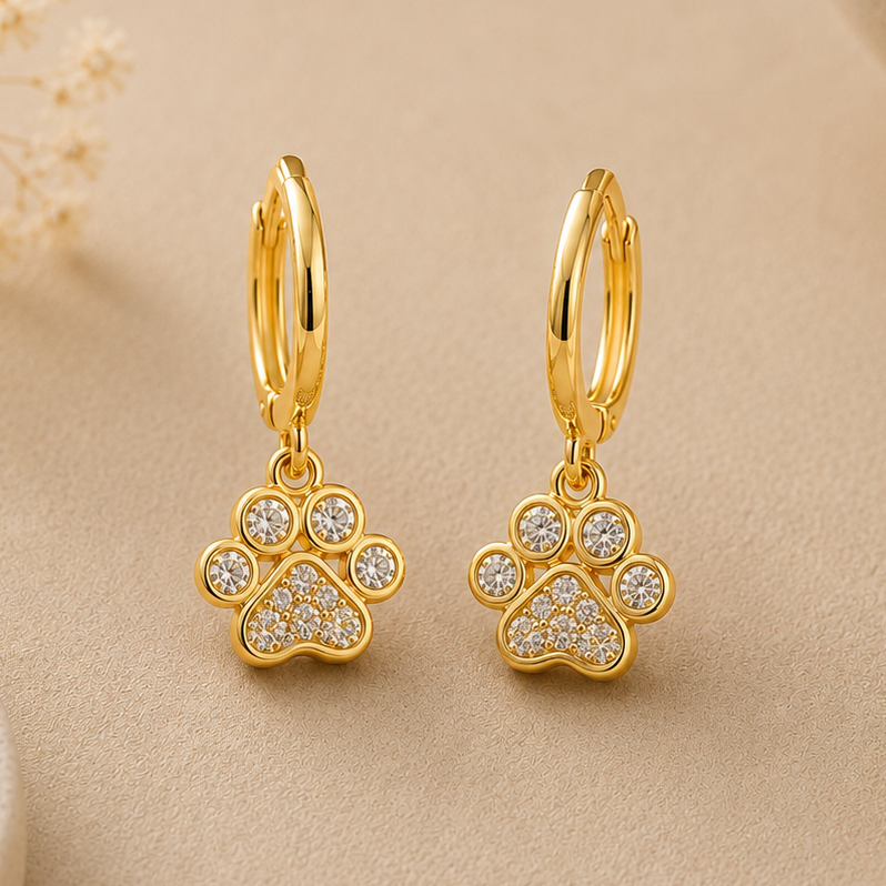 Pendientes Huella Dorada