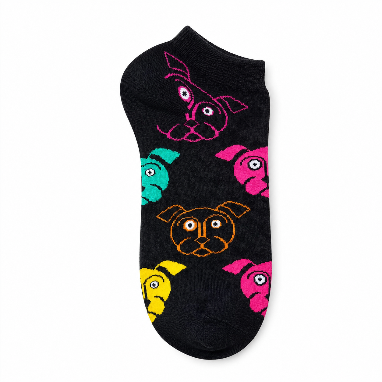 Calcetines Tobilleros Perretes Negros