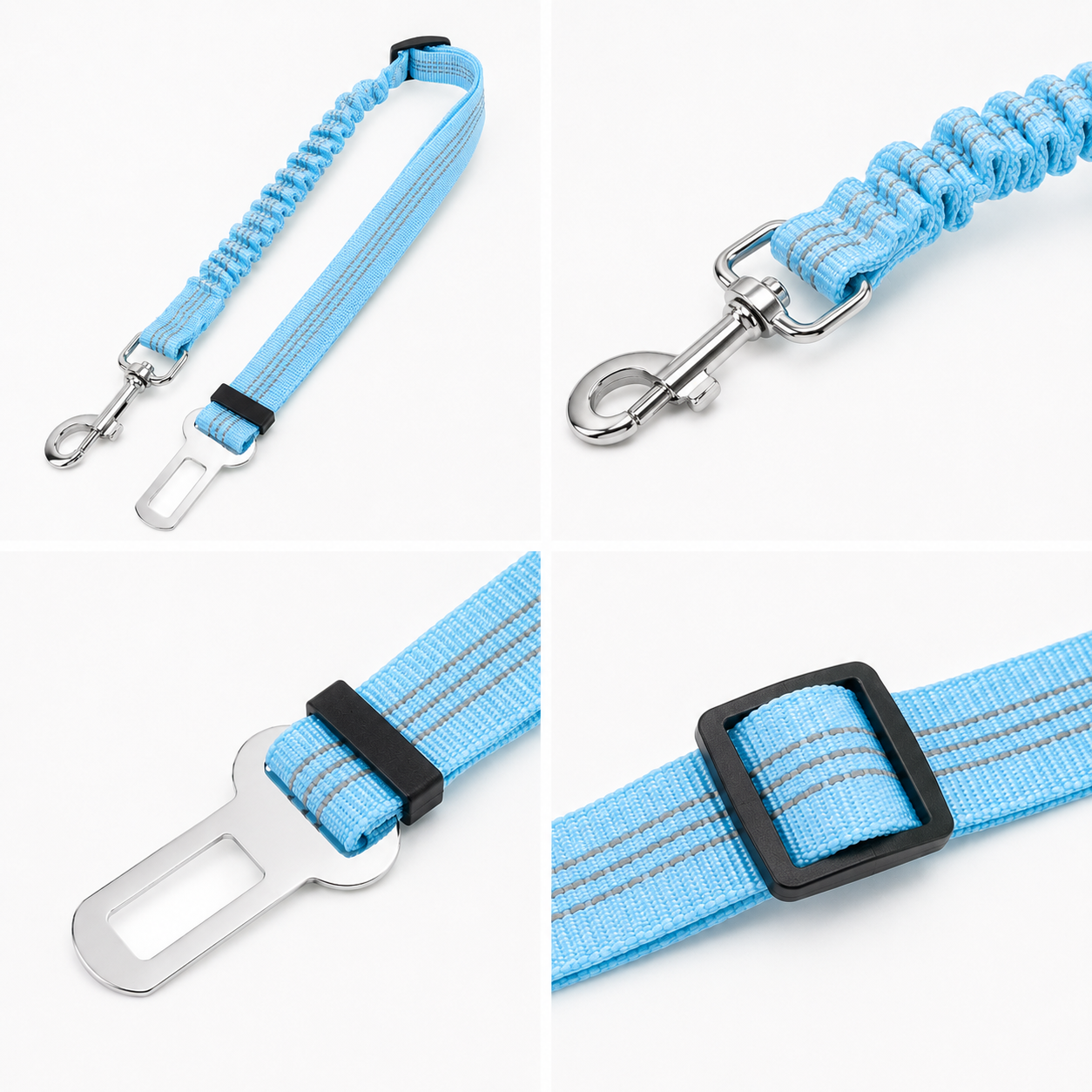 Cinturón de Seguridad para Coche para Mascotas – Azul
