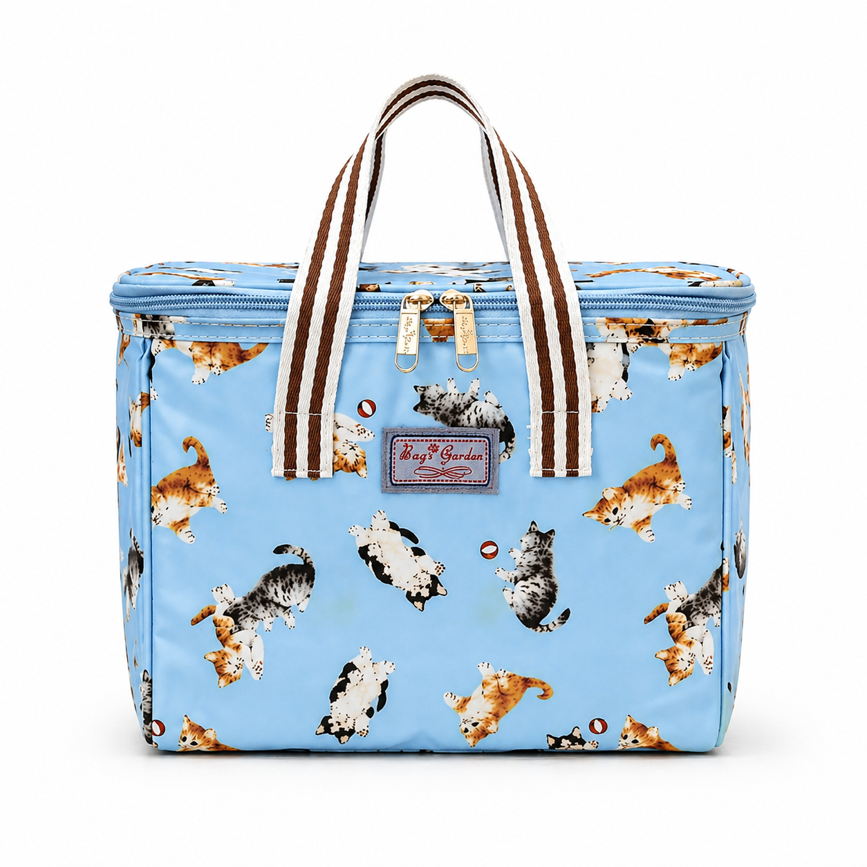 Nevera Térmica. Estampado Gatitos Azul