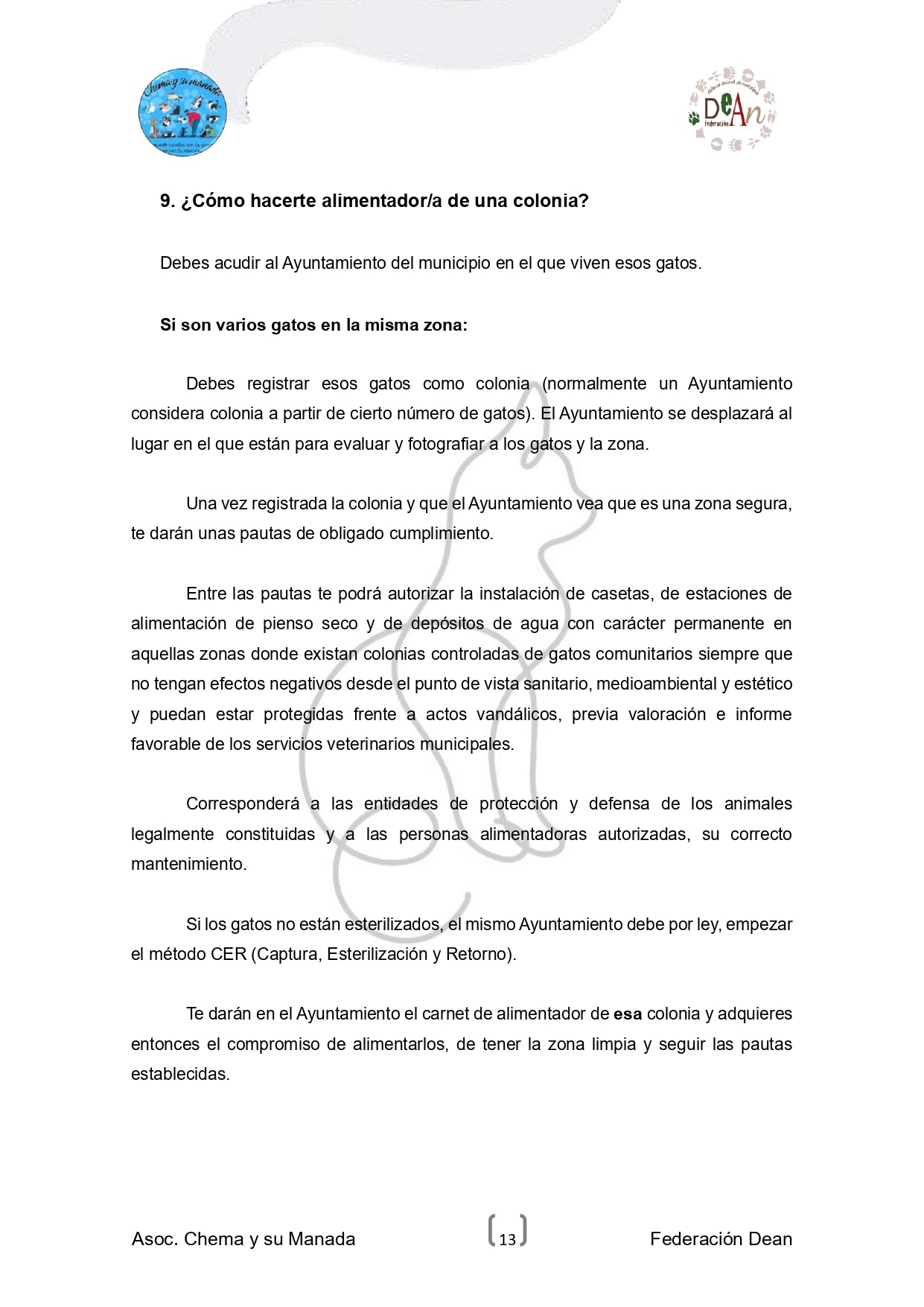 GUÍA PARA CUIDADORES DE COLONIAS FELINAS
