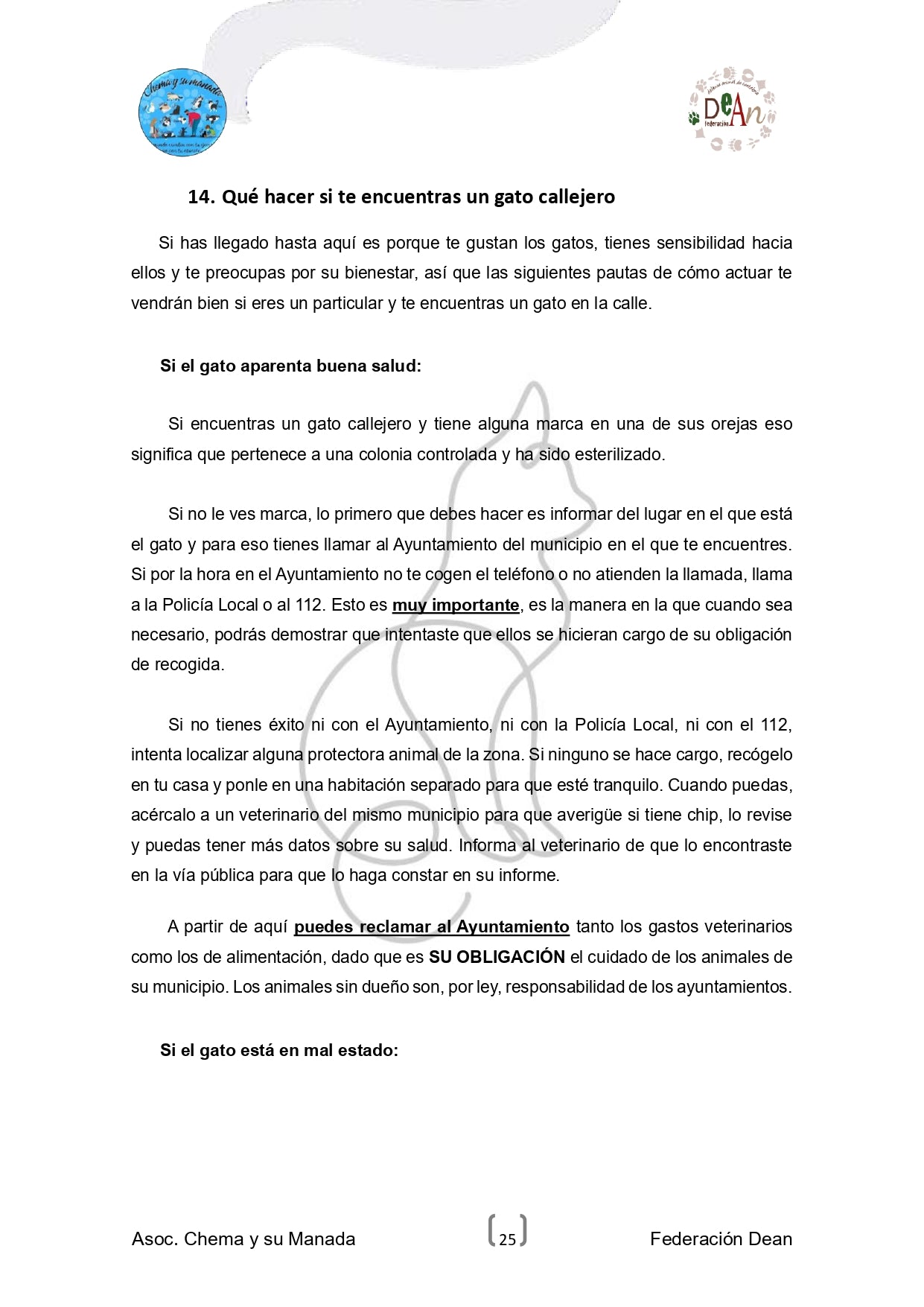 GUÍA PARA CUIDADORES DE COLONIAS FELINAS