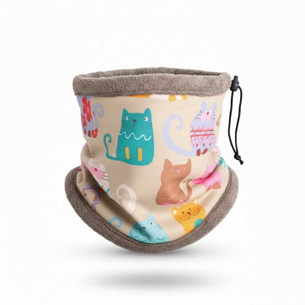 Braga Polar Gatitos – Súper Suave, Calentita y Ajustable