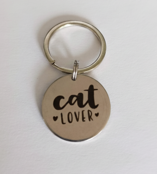 Llavero Metálico "CAT LOVER"