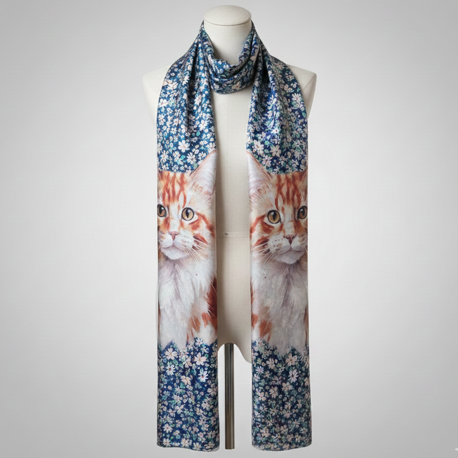 Foulard de Seda “Mirada Felina”