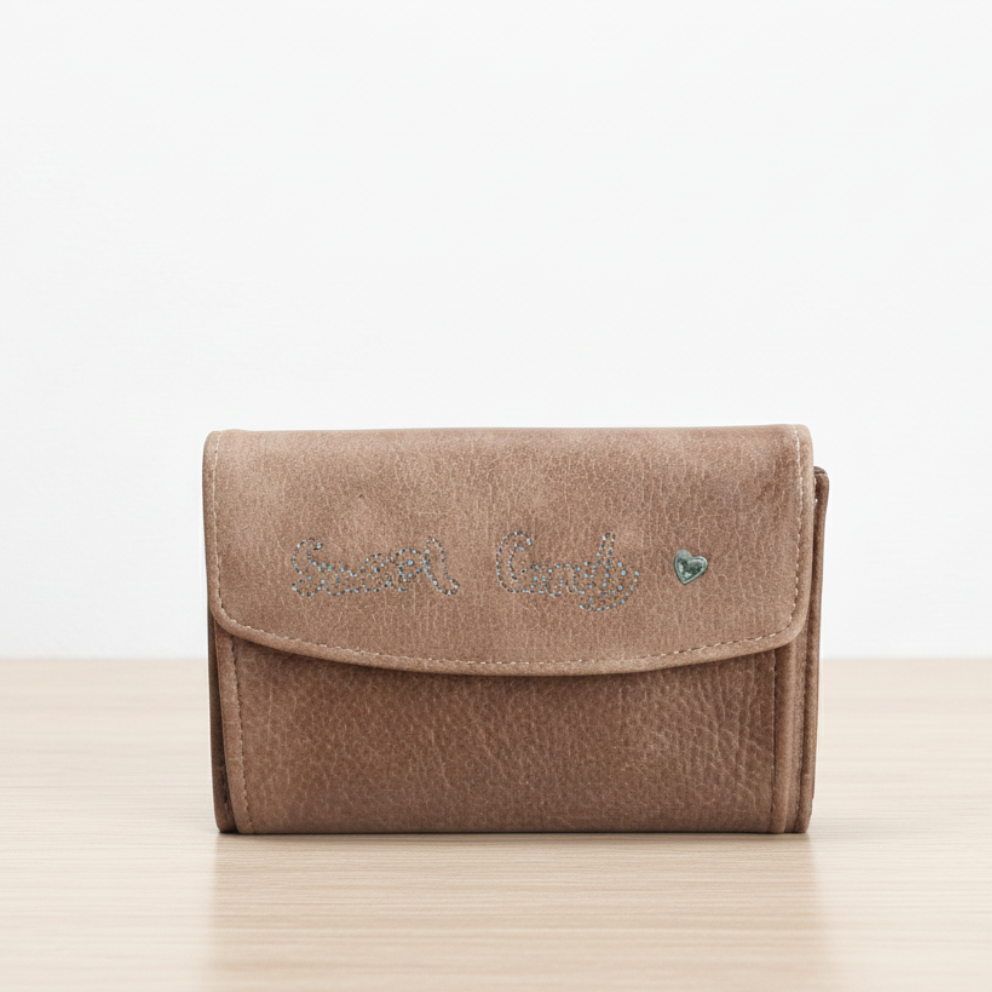 Cartera Gatuna “Sweet Cat”MYC907 – Compacta, práctica y con estilo-camel