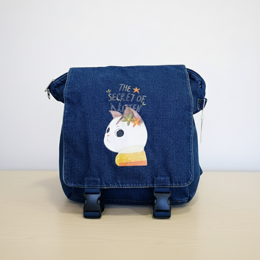 Mochila Vaquera gato flor