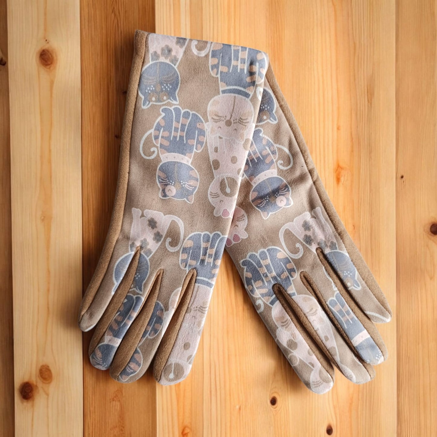 Guantes Gatitos – Beige