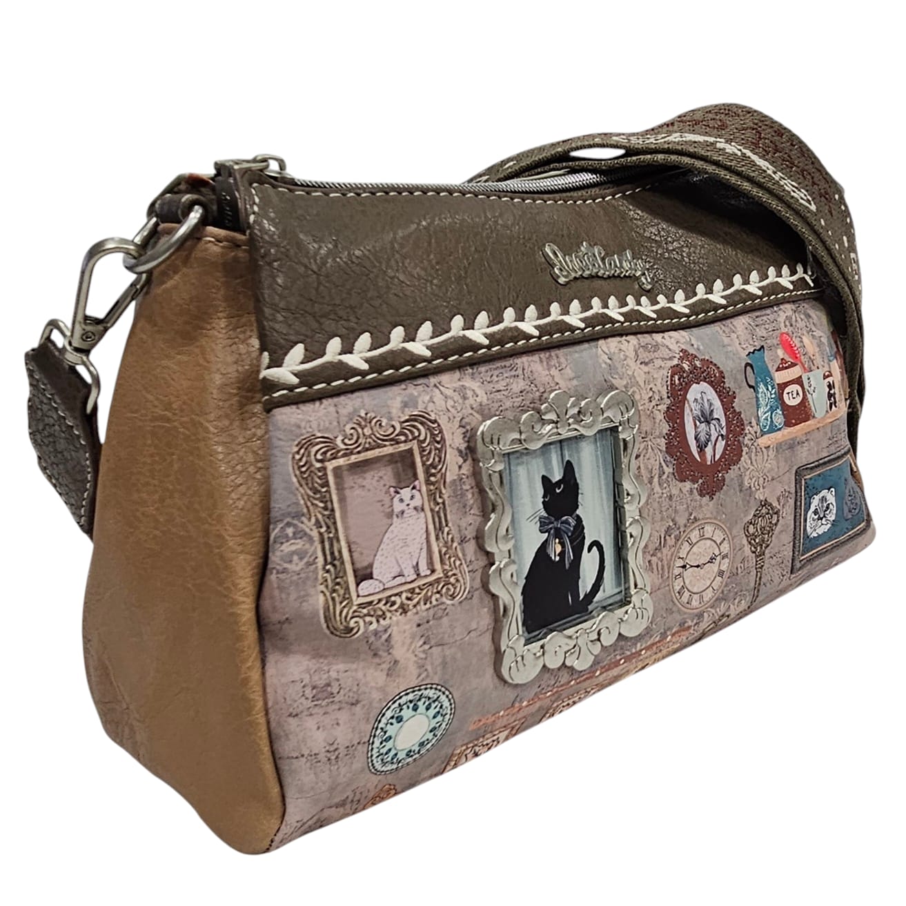 Bolso Sweet Candy Edición con ilustraciones exclusivas, color verde (05#)