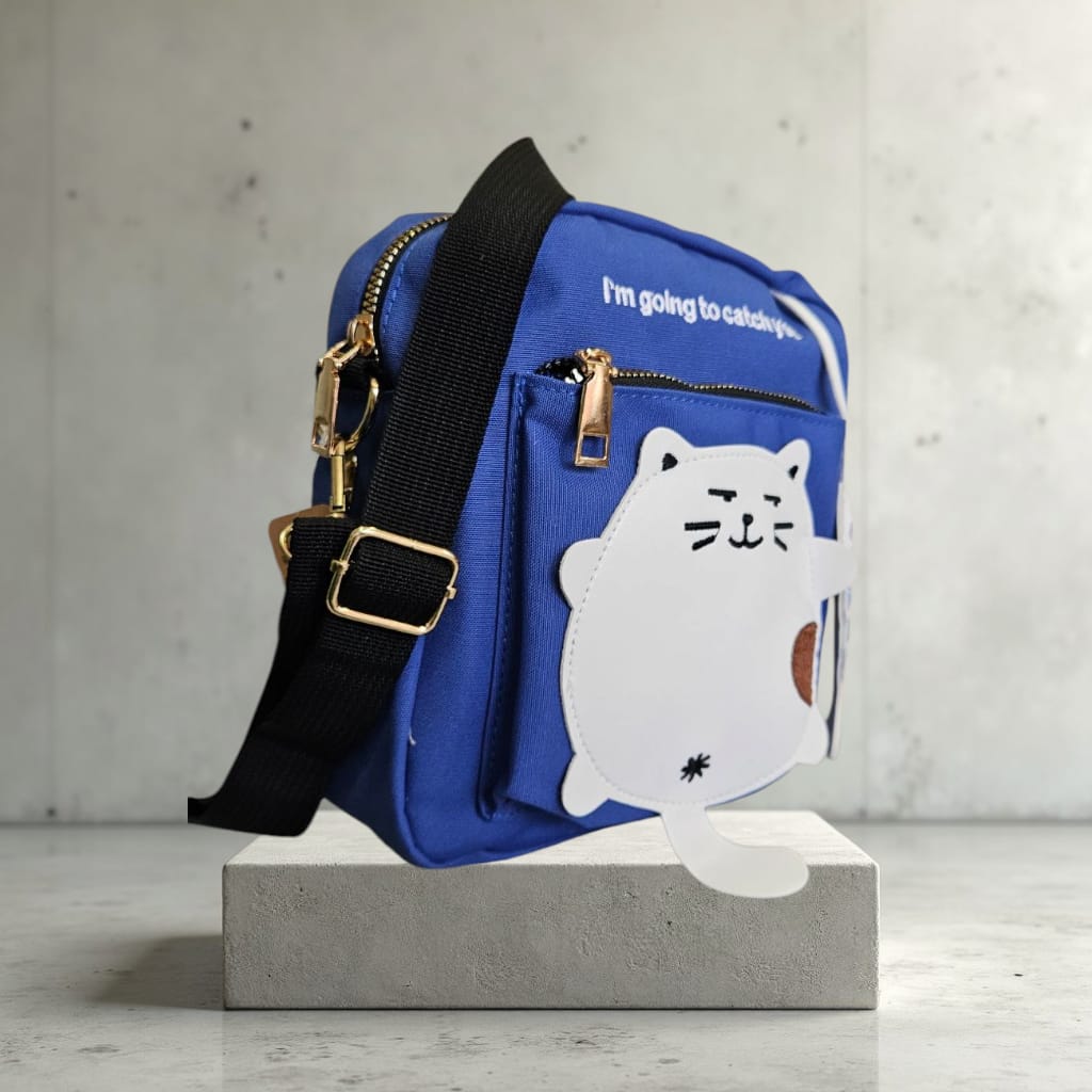 Bolso Gatuno “I’m going to catch you”, color azul