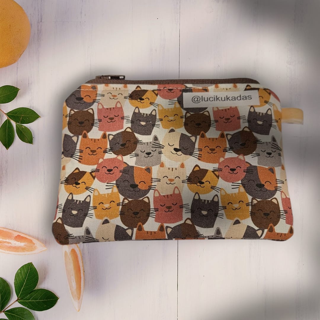 Monedero de tela Gatitos Multicolor (@lucikukadas)