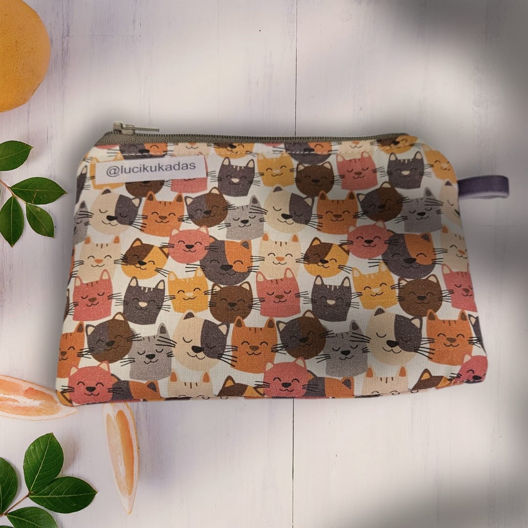 Monedero de tela Gatitos Multicolor (@lucikukadas)