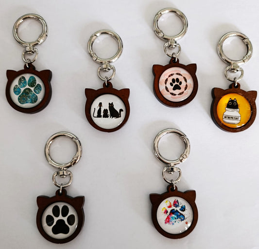 Llavero Redondo con Forma de Gato – Modelos Variados