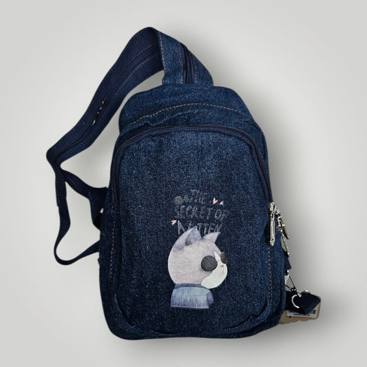 Mochila bandolera Vaquera Mini Gatos con Estilo 6