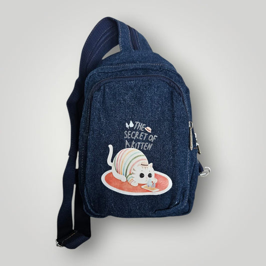 Mochila bandolera Vaquera Mini Gatos con Estilo 3