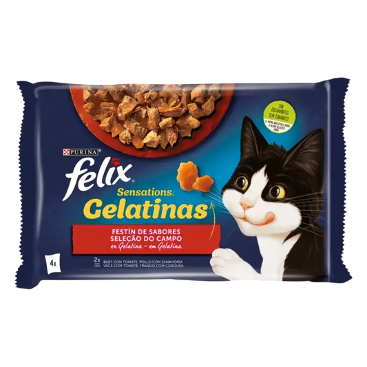 PURINA Felix Sensations Festín de Sabores Sobres en Gelatina 85g