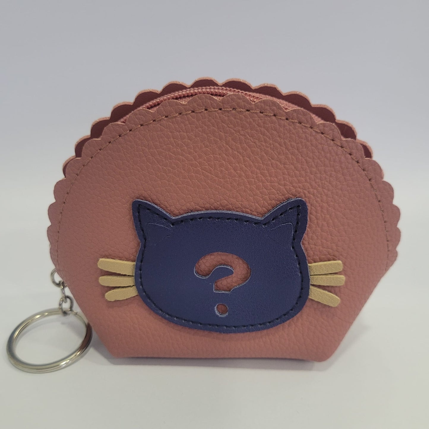 Monedero en diferentes colores con cabeza de gatito
