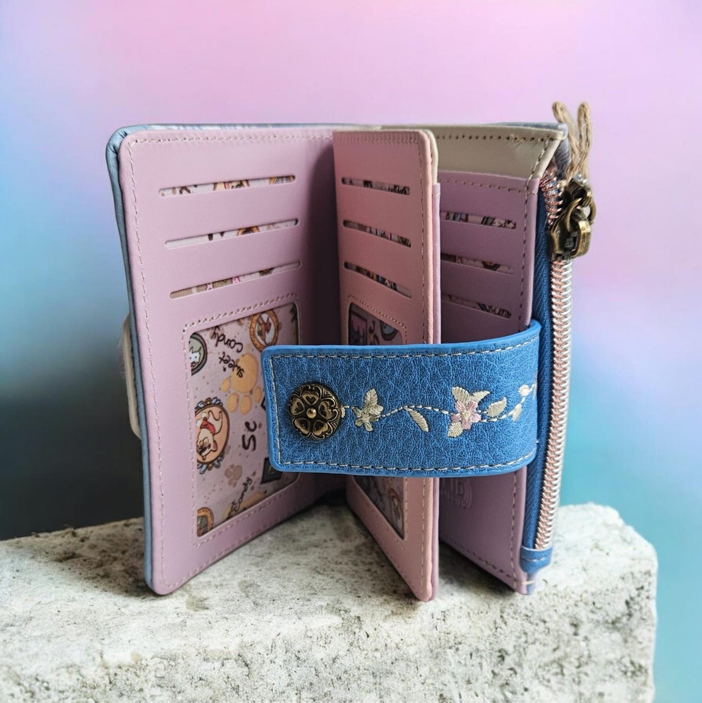 Cartera billetera Sweet Candy – Nueva Colección. Color azul