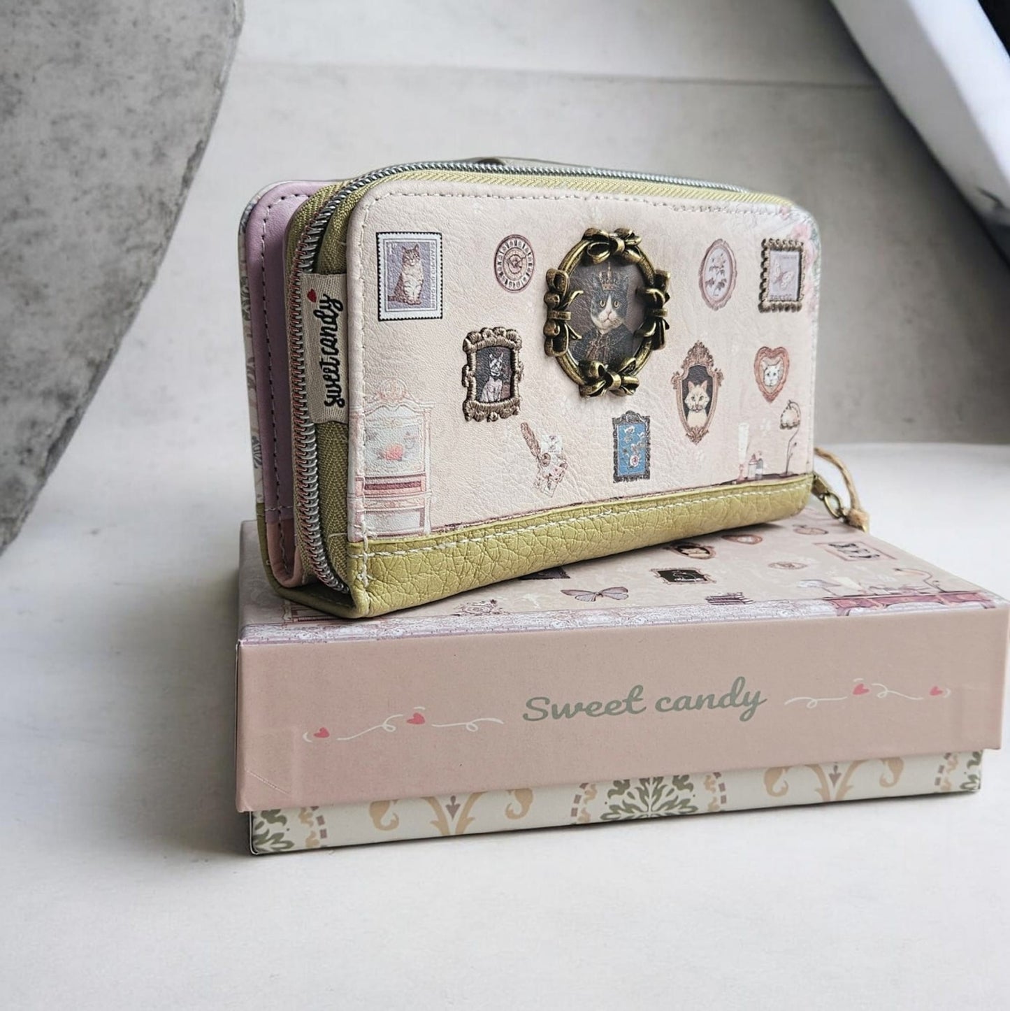 Cartera billetera monedero y tarjetero Sweet Candy - Nueva Colección– Ref. (Color verde)