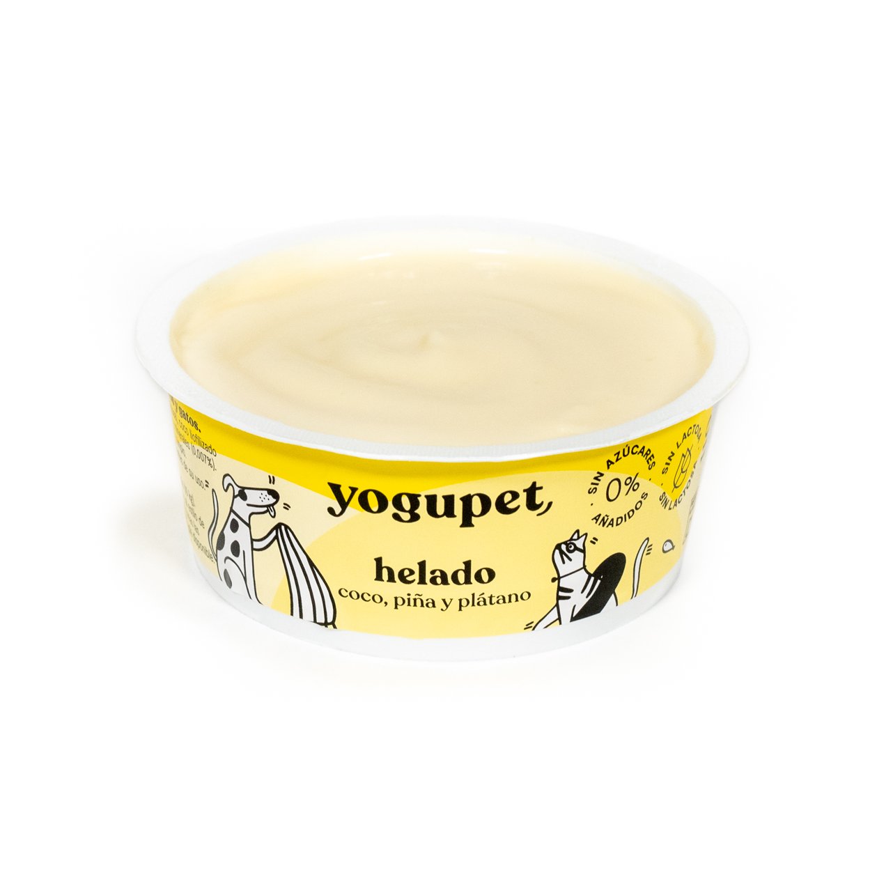 Yogupet Helado de Coco, Piña y Plátano 110g