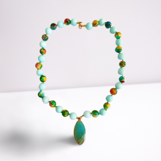 Collar Esmeralda Tropical