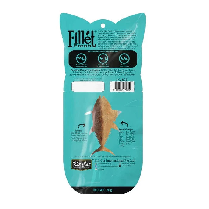 KIT CAT FILLETFRESH - ATUN Y FIBRA (HAIRBALL) 30G