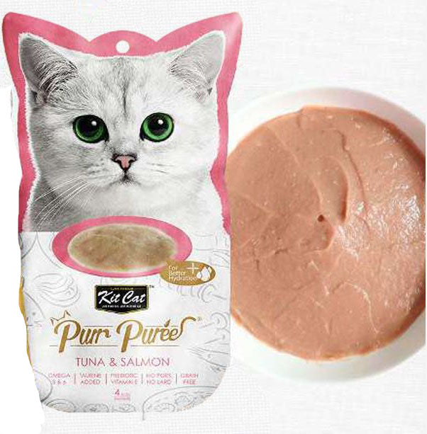KIT CAT PURR PUREE ATÚN & SALMÓN
