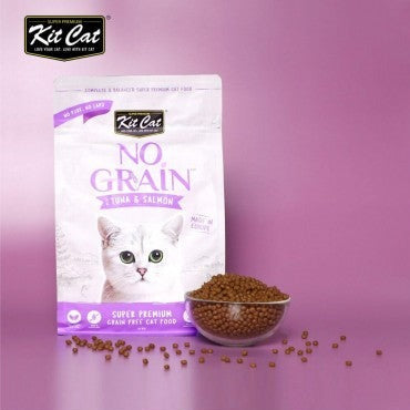 KIT CAT NO GRAIN CON ATÚN Y SALMÓN - 1KG