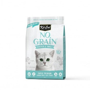 KIT CAT NO GRAIN CON POLLO Y PAVO - 1KG