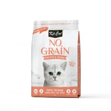 KIT CAT NO GRAIN CON POLLO Y SALMÓN - 1KG