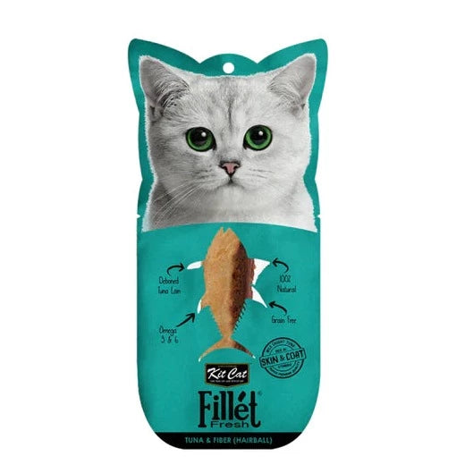KIT CAT FILLETFRESH - ATUN Y FIBRA (HAIRBALL) 30G
