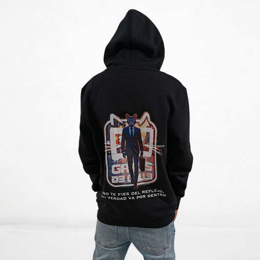Sudadera unisex “No te fíes del reflejo, mi verdad va por dentro”