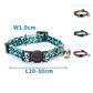 Collar de gato con estampado de leopardo y hebilla de seguridad