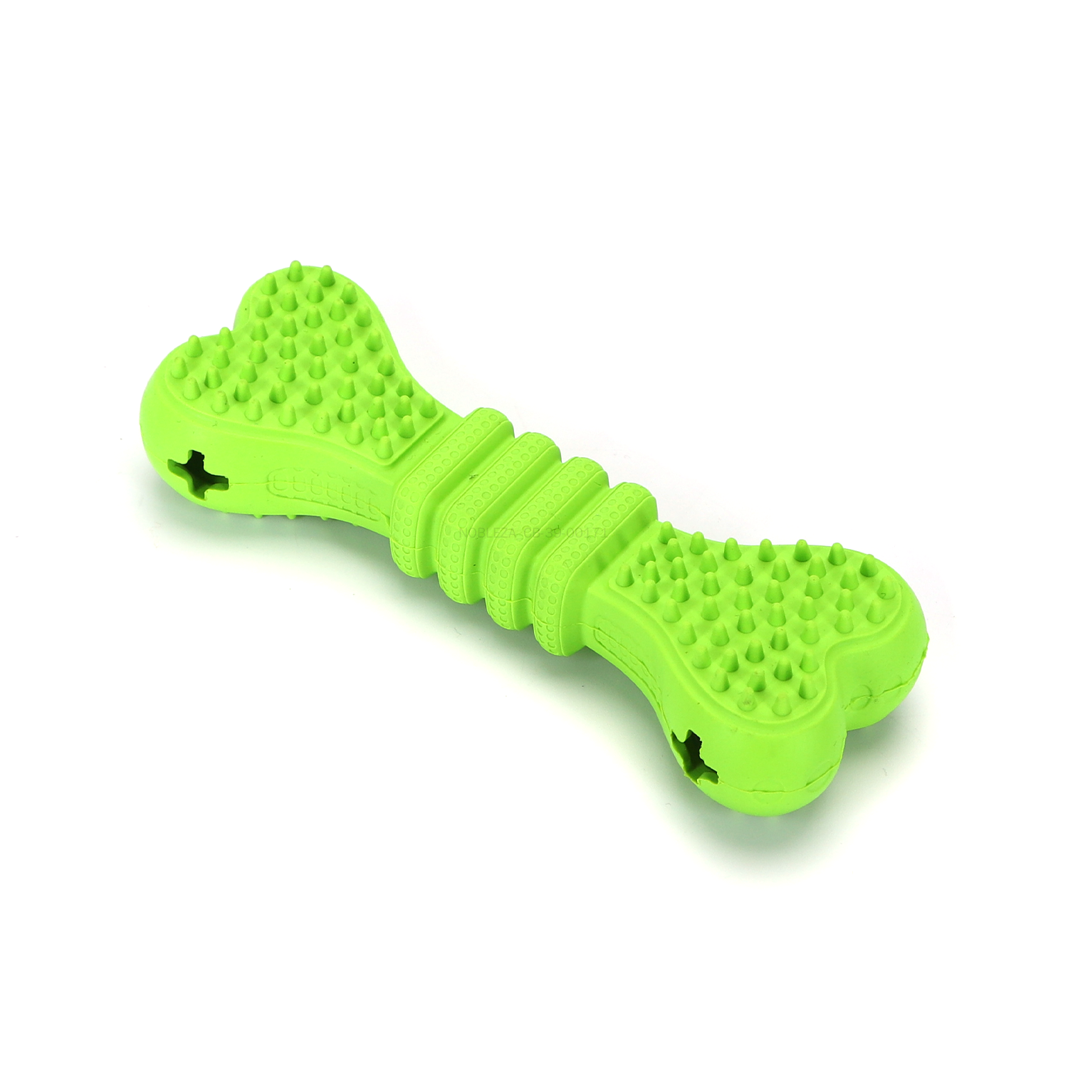 Nobleza Juguete para perros con forma de hueso que ayuda a limpiar los dientes y dispensa premios