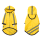 Chubasquero impermeable con capucha para perro – Amarillo 35 cm